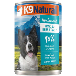 '27% OFF: K9 Natural Hoki & Beef Feast Grain-Free Canned Dog Food 370g - Kohepets