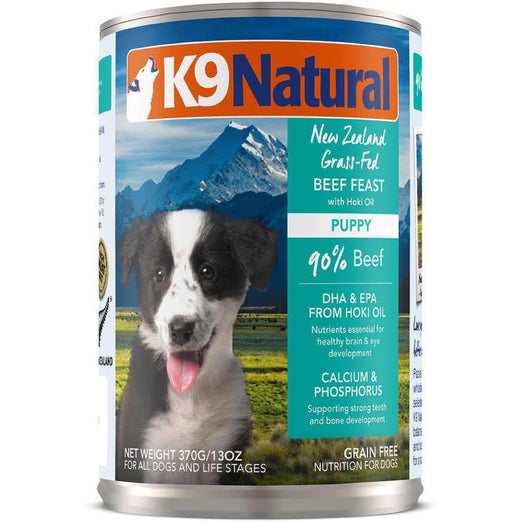 '27% OFF: K9 Natural Puppy Beef Feast Canned Dog Food 370g - Kohepets