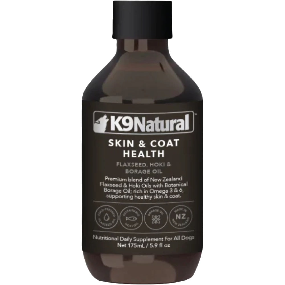 K9 Natural Skin & Coat Health Oil Dog Supplement 175ml Kohepets