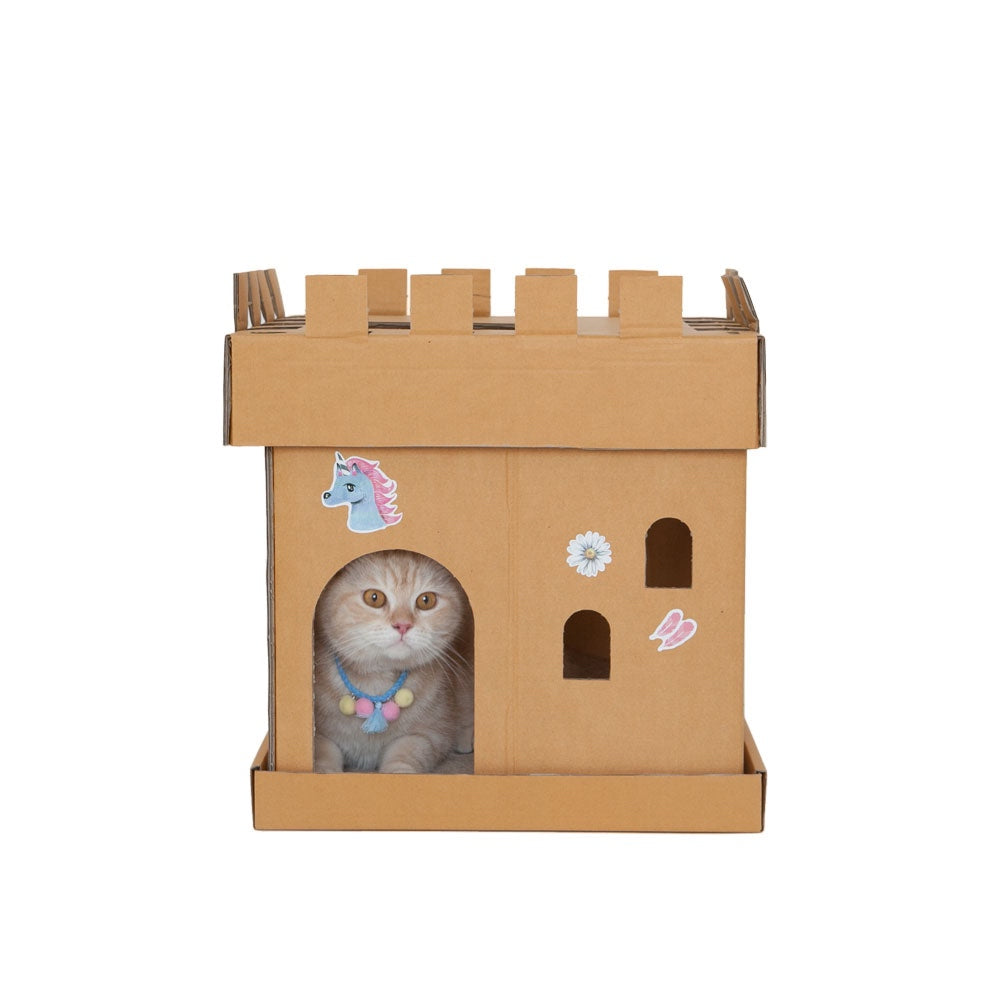 Kafbo Castle Cat Cube With The Princess Sticker (The Ginger Cat) - Kohepets