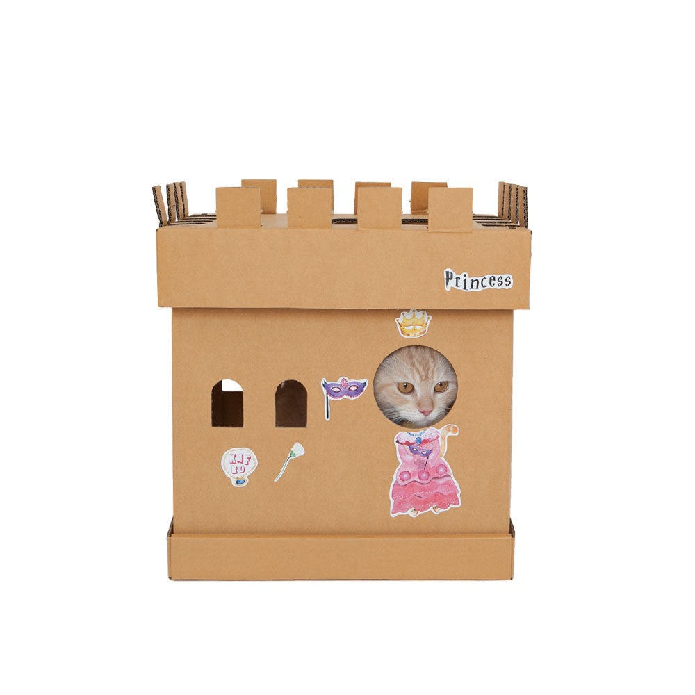 Kafbo Castle Cat Cube With The Princess Sticker (The Ginger Cat) - Kohepets