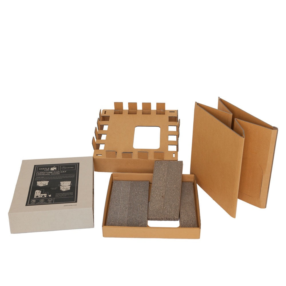 Kafbo Castle Cat Cube With The Princess Sticker (The Ginger Cat) - Kohepets