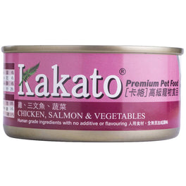 Kakato Chicken, Salmon & Vegetables Canned Pet Food 170g - Kohepets
