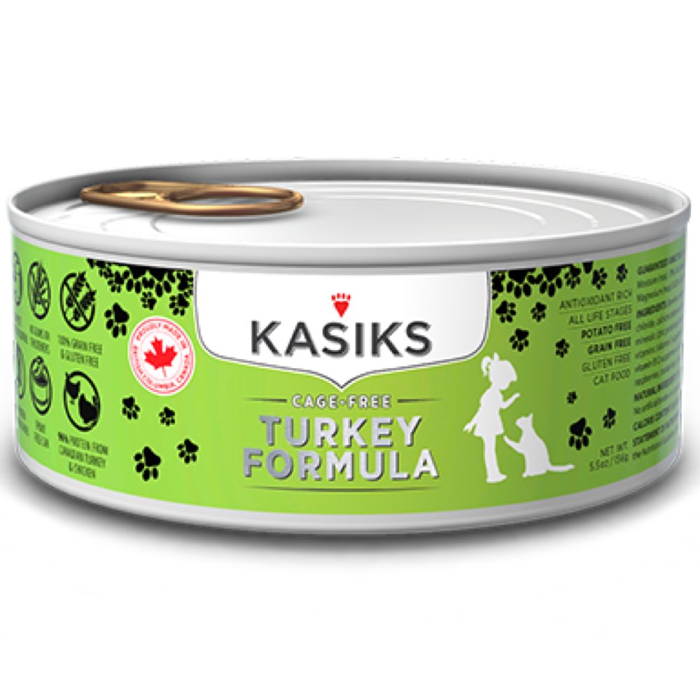 Kasiks Cage-Free Turkey Grain Free Canned Cat Food 156g - Kohepets