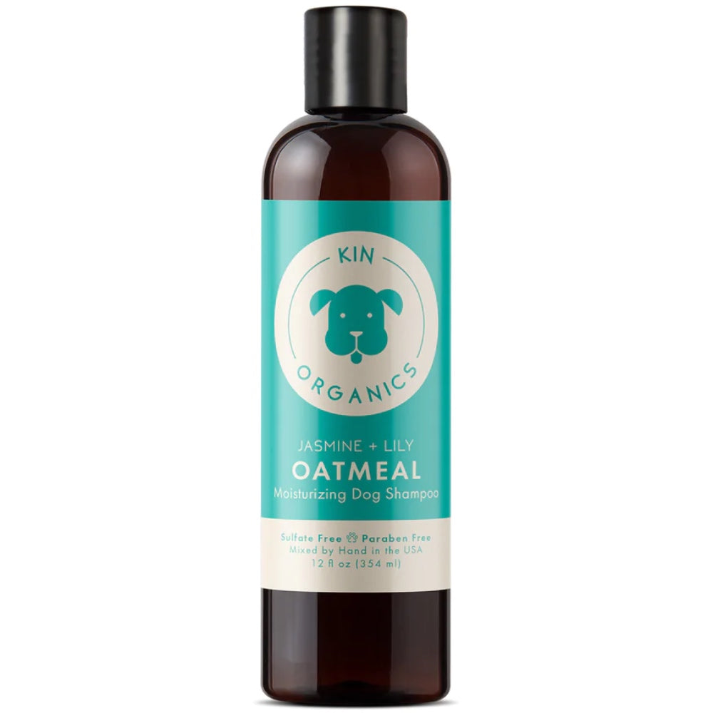 Kin+Kind Kin Organics Jasmine & Lily Oatmeal Moisturizing Dog Shampoo 12oz