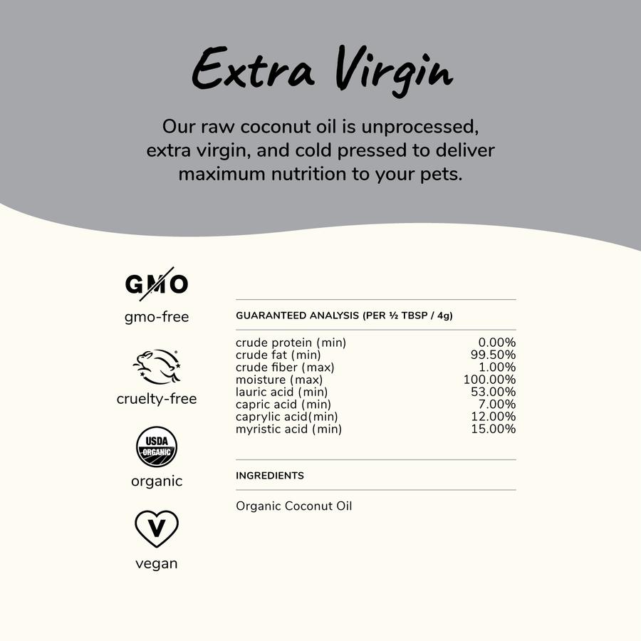 10% OFF: Kin+Kind Organic Raw Coconut Oil Cat & Dog Supplement - Kohepets