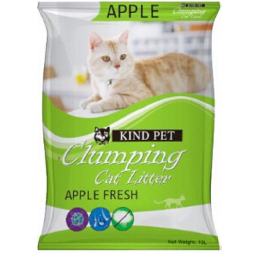 Kind Pet Clumping Coarse Cat Litter 10L - Apple - Kohepets