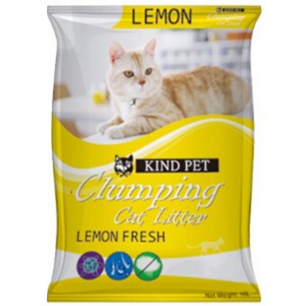 Kind Pet Clumping Coarse Cat Litter 10L - Lemon - Kohepets