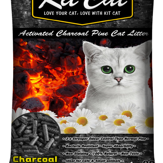 Kit Cat Activated Charcoal Pine Cat Litter 20lb - Kohepets