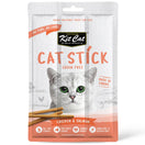 4 FOR $6.20 (Exp 28Aug24): Kit Cat Cat Stick Chicken & Salmon Grain-Free Cat Treats 3pc
