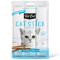 4 FOR $5.90 (Exp 28Aug24): Kit Cat Cat Stick Salmon & Scallop Grain-Free Cat Treats 3pc