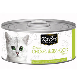 Kit Cat Deboned Chicken & Seafood Toppers Canned Cat Food 80g - Kohepets