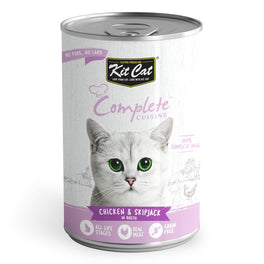 Kit Cat Complete Cuisine Chicken & Skipjack in Broth Grain-Free Canned Cat Food 150g - Kohepets
