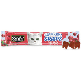 12 FOR $11: Kit Cat Cranberry Crisps Seafood Cat Treats 20g