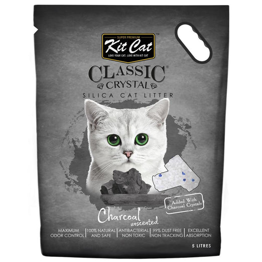 Kit Cat Classic Crystal Charcoal Silica Cat Litter 5L Kohepets