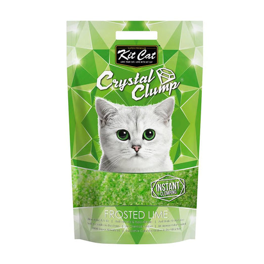 Kit Cat Crystal Clump Frosted Lime Cat Litter 4L - Kohepets