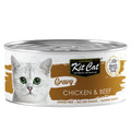 Kit Cat Gravy Chicken & Beef Grain-Free Canned Cat Food 70g - Kohepets