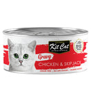 Kit Cat Gravy Chicken & Skipjack Grain-Free Canned Cat Food 70g