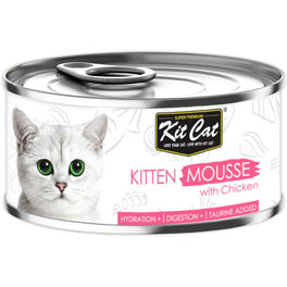 Kit Cat Kitten Mousse Chicken Canned Cat Food 80g - Kohepets