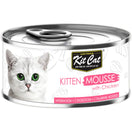 Kit Cat Kitten Mousse Chicken Grain-Free Canned Cat Food 80g