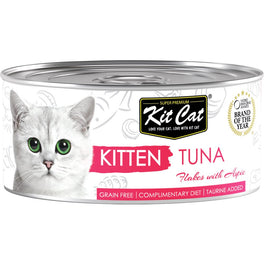 Kit Cat Kitten Tuna Flakes With Aspic Canned Cat Food 80g - Kohepets