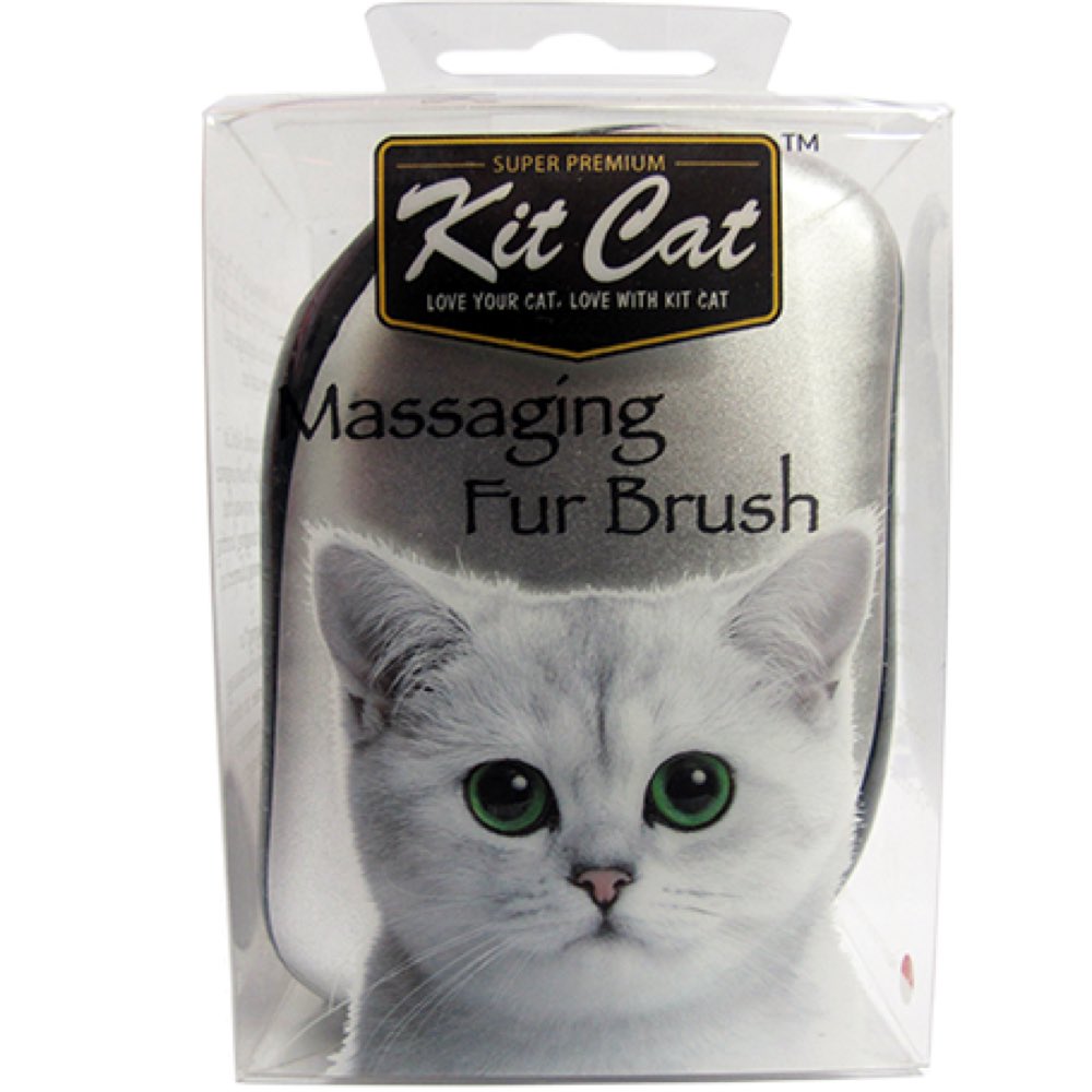 Kit Cat Massaging Fur Brush - Kohepets