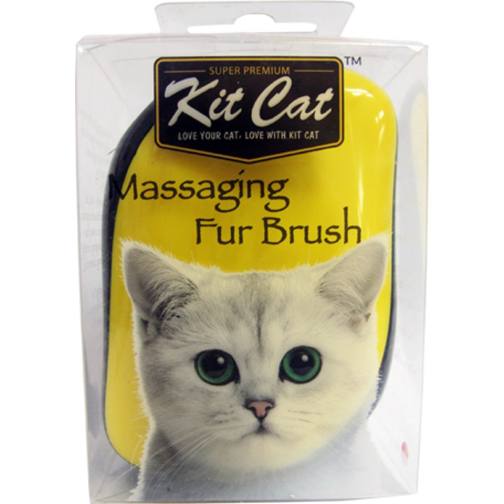 Kit Cat Massaging Fur Brush - Kohepets