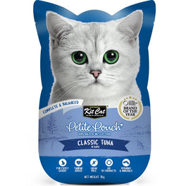 30% OFF: Kit Cat Petite Pouch Classic Tuna In Aspic Grain-Free Pouch Cat Food 70g x 12 - Kohepets