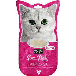 15% OFF: Kit Cat Purr Puree Plus Urinary Care Chicken Cat Treats 60g - Kohepets