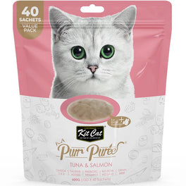 15% OFF: Kit Cat Purr Puree Tuna & Salmon Grain-free Liquid Cat Treats 600g - Kohepets