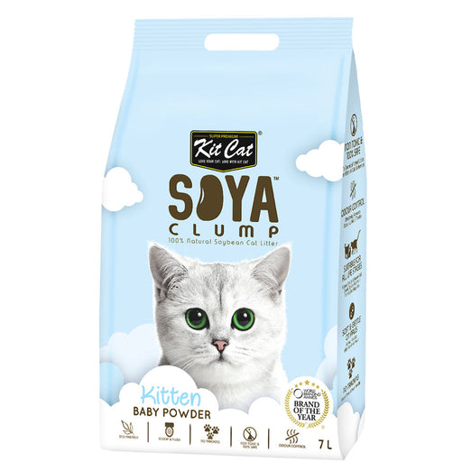 45% OFF: Kit Cat Soya Clump Kitten Baby Powder Cat Litter 7L - Kohepets