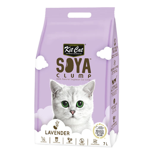 45% OFF: Kit Cat Soya Clump Lavender Cat Litter 7L - Kohepets