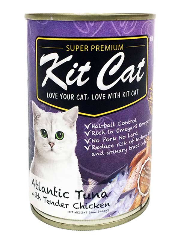 Kit Cat Super Premium Atlantic Tuna With Tender Chicken Canned Cat Food 14oz - Kohepets