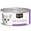 Kit Cat Deboned Tuna & Whitebait Toppers Grain-Free Canned Cat Food 80g