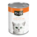 Kit Cat Wild Caught Tuna & Prawn Grain Free Canned Cat Food 400g
