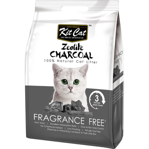 Kit Cat Zeolite Charcoal Fragrance Free Cat Litter 4kg - Kohepets