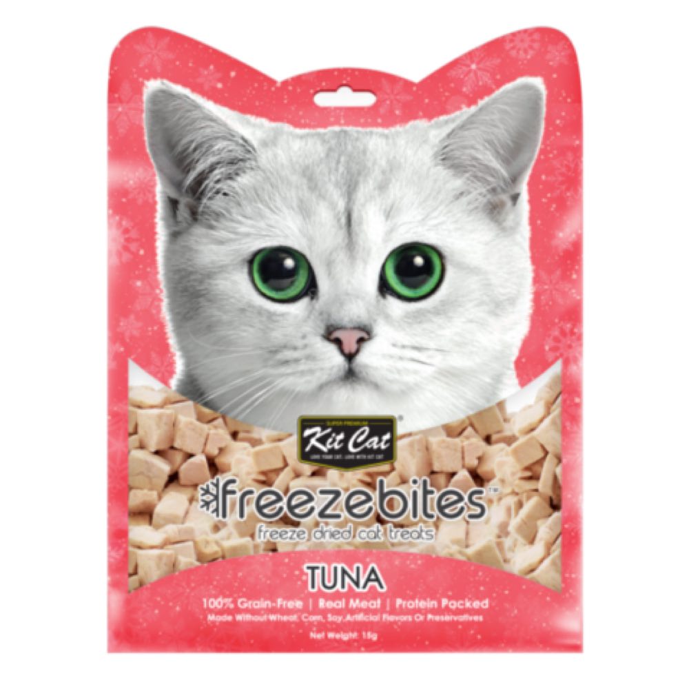 Kit Cat Freeze Bites Tuna Grain Free Cat Treats 15g - Kohepets