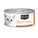 Kit Cat Deboned Chicken & Beef Aspic Grain-Free Canned Cat Food 80g