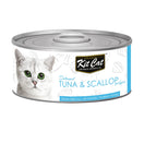 Kit Cat Deboned Tuna & Scallop Aspic Grain-Free Canned Cat Food 80g
