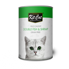 Kit Cat Wild Caught Double Fish & Shrimp Grain Free Canned Cat Food 400g - Kohepets