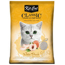 Kit Cat Classic Clump White Peach Clay Cat Litter 10L