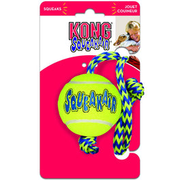 KONG Air Squeaker Ball with Rope Medium - Kohepets