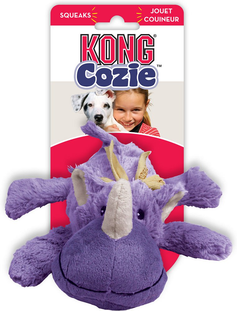 Kong Cozie Rosie The Rhino Small Dog Toy - Kohepets