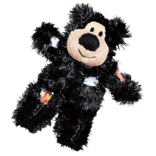 KONG Softies Patchwork Bear Cat Toy - Kohepets