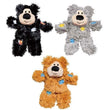 KONG Softies Patchwork Bear Cat Toy - Kohepets