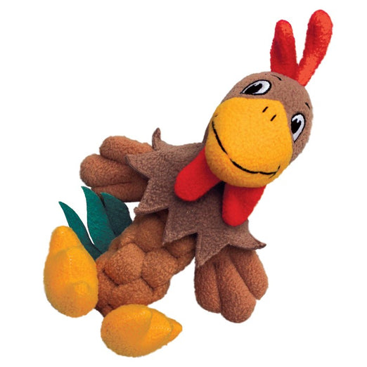 KONG Pudge Braidz Rooster Dog Toy - Kohepets