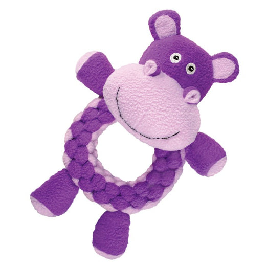 KONG Round Braidz Hippo Dog Toy - Kohepets