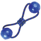 KONG Squeezz Double Ball with Rope Dog Toy
