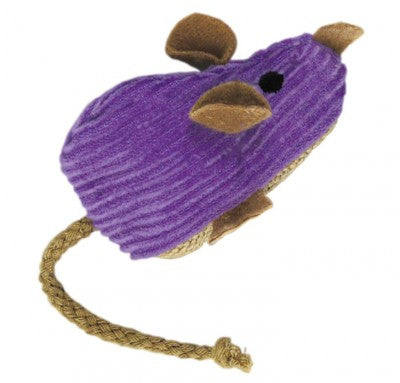 Kong Corduroy Mouse Refillable Catnip Toy - Kohepets