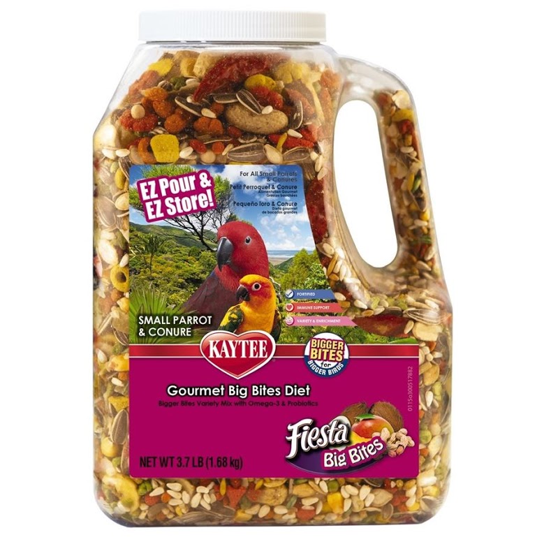 Kaytee Fiesta Big Bites Parrot Jar 3.75lb - Kohepets